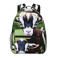 Goat Backpack, 15.7 Inch Large Backpack, Zippered Pocket, Lightweight, Foldable, Easy To Travel