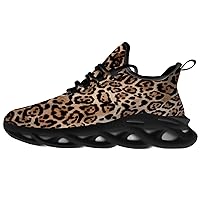 Leopard Shoes for Men Women Road Running Shoes Walking Tennis Sneakers Athletic Jogging Shoes Gifts
