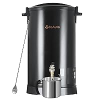 TOAUTO 10 Qts Digital Wax Melter for Candle Making Commercial Electric Wax Melting Pot with Accurate Temperature Control Panel Fast Pouring Spout Easy Clean 1100W 120V