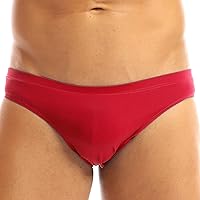 Mens Swimsuit Underwear Bikini Briefs Bulge Pouch Panties Ice Silk Mesh Jockstrap Swim Shorts