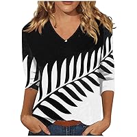 Women's Summer Tops 2023 Trending Print Graphic Tees Blouses Casual Plus Size Basic Button Tops Pullover Tops