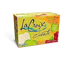 LaCroix Cúrate Pomme Baya Sparkling Water, Apple Berry, 12oz Slim Cans, 8 Pack, Naturally Essenced, 0 Calories, 0 Sweeteners, 0 Sodium