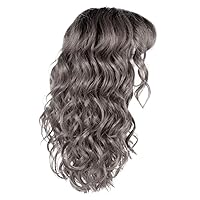 Hannah Shoulder-Length Wig With Bohemian Style Casual Curls by Hairuwear, Average Cap, MC511SS Powdered Licorice