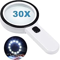 Magnifying Glass 360° Hands-Free 3X LED Screen Rectangular Magnified Mirror Large Wide Magnifier for Reading Small Prints,Desktop Display Stand