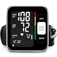 Blood Pressure Monitor Upper Arm Blood Pressure Machine with Voice Large Backlit Display 2 x 120 Readings Adjustable BP Cuff for Home Use with Storage Bag BP-01