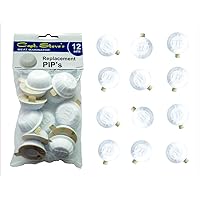 Capt Steve's Marinator 12 pc Pack, can be Used with Any Meat Injector Tool Replacement Pips, one size, white