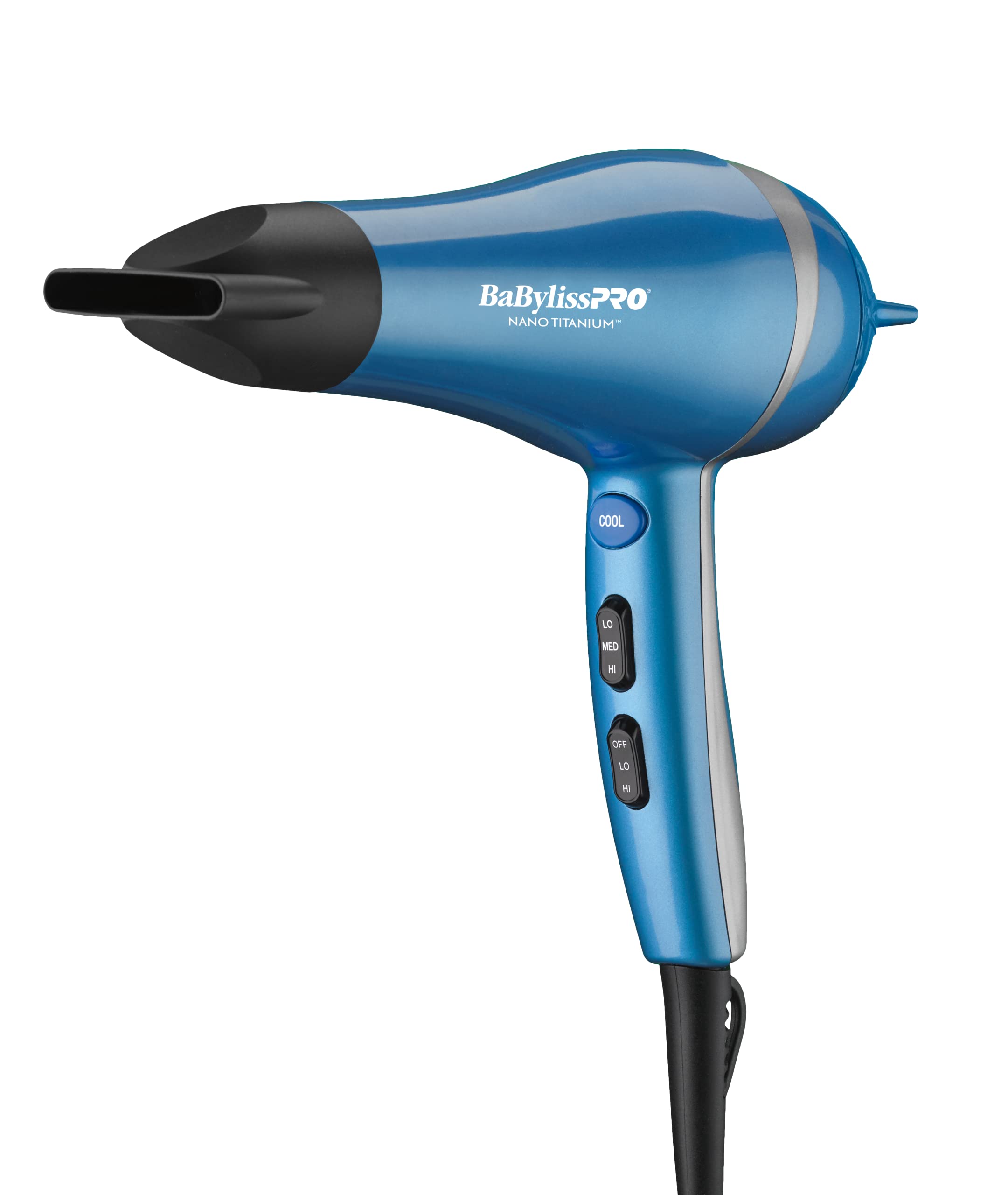 BaBylissPRO Professional Nano Titanium Hair Dryer with Ionic Technology – Dries Hair Faster with Less Frizz