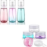 Cosywell Travel Spray Bottle Travel Cream Jars for Toiletries