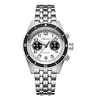ADDIESDIVE Chronograph Wristwatches Quartz Watch for Men Stainless Steel Japan VK64 Movement Waterproof 100M