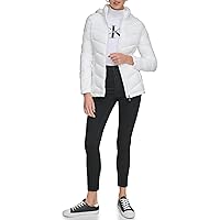 Calvin Klein Women's Light-Weight Hooded Puffer Jacket
