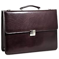 Men's Hand Stained Vegetable Tanned Italian Leather Briefcase