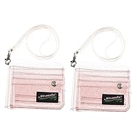 2pcs Holder Bag Wallet Card Cover Korean Version Pink Girl