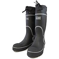 Samurai market Japanese Standard Safety Rubber Boots: Toe Protection Cap (24 cm) Black