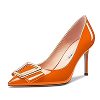 Castamere Women Stiletto High Heel Pointed Toe Slip-on Pumps Dress Wedding Office 3.9 Inches Heels