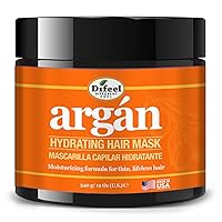 Difeel Argan Hydrating Hair Mask 12 oz. - Deep Hair Treatment for Dry Hair, Deep Hair Conditioner Treatment for Damaged Hair