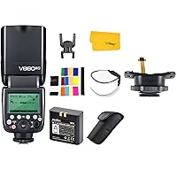 Godox V860II-S Camera Flash for Sony, 2.4G 1/8000s HSS GN60 TTL Flash with Li-ion Battery, External Flash Speedlite with Color Filter, Diffuser, Godox Hot Shoe Mount Compatible for Sony DSLR Cameras