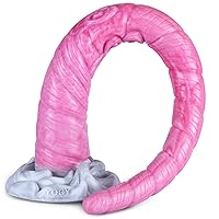 17.70 Inches Super Long Monster Snake Anal Plug Dildo, Platinum Silicone Unicorn Tentacle G spot Massage Dildo Penis Cock Dong Sex Toy with Strong Suction Cup for Beginner Advanced Men Women Red