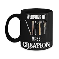 Weapons of Mass CREATION Creative 11Oz Dishwasher Safe Ceramic Handle Big Mouth Cup tea/Coffee Mug