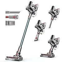 Cordless Vacuum Cleaner, 6 in 1 Lightweight Handheld Vacuum with Powerful Suction, Rechargeable Battery Up to 45 Mins Runtime, Stick Vacuum-Cordless for Carpet, Hard Floor, Car and Pet Hair