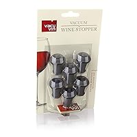 Vacu Vin Wine Saver Vacuum Stoppers Set of 6 – Grey (Limited Edition)