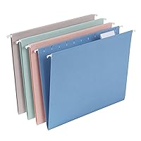 Pendaflex Hanging File Folders, Letter Size, Assorted Colors for Home, Office Filing Cabinet, 1/5-Cut Adjustable Tabs, 25 Per Box (81698)