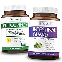 Intestinal Guard & Gut Complex (2-Month Supply) Gut Guard Combo - Intestinal Guard (120 Capsules) Potent Natural Formula & Gut Complex (120 Capsules) Natural Candida Support - All-in-one Support