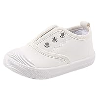 Toddler Girls Boys Canvas Shoes Lightweight Breathable Sneakers Washable Strap for Walking