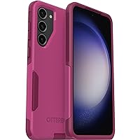 OtterBox Galaxy S23+ Commuter Series Case - INTO THE FUCHSIA (Pink), slim & tough, pocket-friendly, with port protection