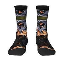 Sharks pattern print Menâ€™s Socks, Vintage Winter Warm Socks for Women, Soft Cozy Socks, Thick Boots Socks