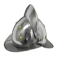 Mens Spanish Conquistador Helm One Size Fits Most Silver