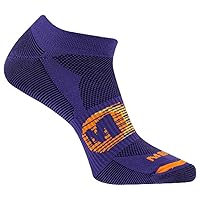 Merrell Men's and Women's Trail Running Lightweight Socks-Unisex Anti-Slip Heel and Breathable Mesh Zones