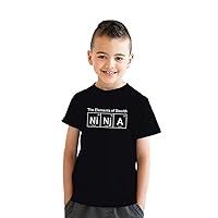 Youth Ninja Element of Stealth T Shirt Funny Cool Graphic for Kids Nerdy Tee