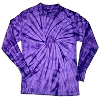 Buy Cool Long Sleeve Shirts 100% Cotton Colorful Tie Dye Long Sleeve Shirt