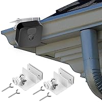 ALERTCAM Gutter Mount for Blink Outdoor 4 (4th Gen)/(3rd Gen) & Blink XT / XT2 Camera, Adjustable Weatherproof Aluminum Alloy Mount Bracket for Blink Home Security System (2 Pack, White)