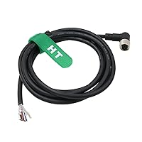 M12 A Coded 4 pin Female Camera Actuator Sensor Signal Cable to Flying Cable Right Angle Connector 2M