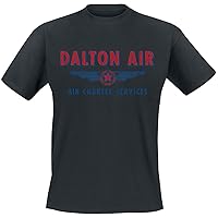 MacGyver Officially Licensed Merchandise Daltons Air Charter Service T-Shirt (H.Grey)