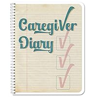 BookFactory Caregiver Daily Log Book/Caretaker Daily Task Log for Assisted Living Patients, Long Term Care Diary - Wire-O, 100 Pages, 8.5