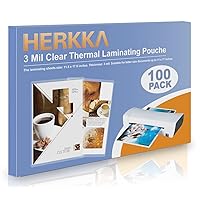 HERKKA 100 Pack Laminating Sheets, Hold 11 x 17 Inch Sheet, 3 Mil Clear Thermal Laminating Pouches 11.5 x 17.5 Inch Lamination Sheet Paper for Laminator, Round Corner