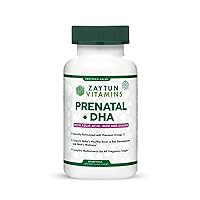 Halal Prenatal Vitamins + DHA, Folic Acid Iron, Ginger for Soothing, One Daily, for All Pregnancy Stages, Gluten Free, Non-GMO, 60 Softgels, 2 Months Supply, USA Made, Halal Vitamins