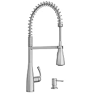 Moen 87814SRS Essie One-Handle High Arc Pulldown Kitchen Faucet, Spot Resist Stainless