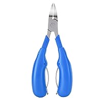 Pedicure Cutter Tool Cuticle Scissors Stainless Steel Nail Cuticle Pliers for Home Use for Men and Women (blue)
