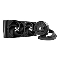 ARCTIC Liquid Freezer III 240 - Water Cooling PC, CPU AIO Water Cooler, Intel & AMD Compatible, efficient PWM-Controlled Pump, Fan: 200-1800 RPM, LGA1851 and LGA1700 Contact Frame - Black