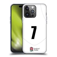 Head Case Designs Officially Licensed England Rugby Union Position 7 2020/21 Players Home Kit Soft Gel Case Compatible with Apple iPhone 14 Pro