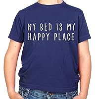My Bed is My Happy Place - Childrens/Kids Crewneck T-Shirt