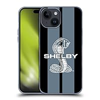Head Case Designs Officially Licensed Shelby Gray Car Graphics Soft Gel Case Compatible with Apple iPhone 15