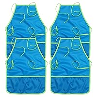 Colorations (r) 4 Water Proof Aprons, Easy to tie Strings at Neck and Back, Perfect for Kids.