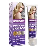 Purple Shampoo,No Yellow Shampoo,Silver Shampoo,Keep Hair Ash Gray Eliminate Yellow Anti Brassy Long Lasting Dyed Color Lock for Blonde Hair