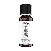 NOW Essential Oils, Pennyroyal Oil, Purifying Aromatherapy Scent, Steam Distilled, 100% Pure, Vegan, Child Resistant Cap, 1-Ounce