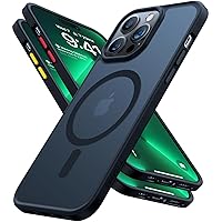 TORRAS Magnetic Guardian Designed for iPhone 14 Pro Max Case [Military Grade Drop Tested] [Compatible with MagSafe] Slim Translucent Matte Case for 14 Pro Max iPhone Case 6.7