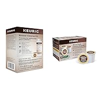 Keurig Brewer Cleanse Kit For Maintenance Includes Descaling Solution & Rinse Pods, Compatible Classic/1.0 & 2.0 K-Cup Pod Coffee Makers (4 Count)